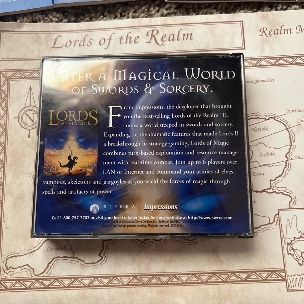 Lords Royal Collection 4 Disc Set Map 5 Manuals Reference Card PC Game
